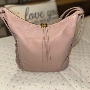 HOBO Merrin Pink/taupe Leather convertible backpack Shoulder Bag